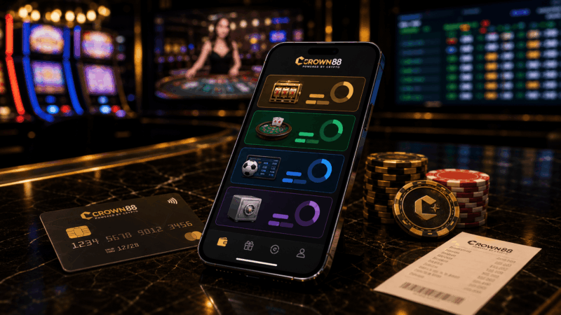Crown88 online casino session map deposit routes