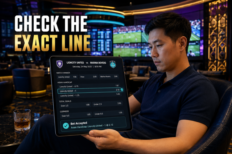 Football sports betting markets on Crown88