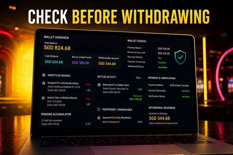 Crown88 sportsbook wallet and withdrawal check