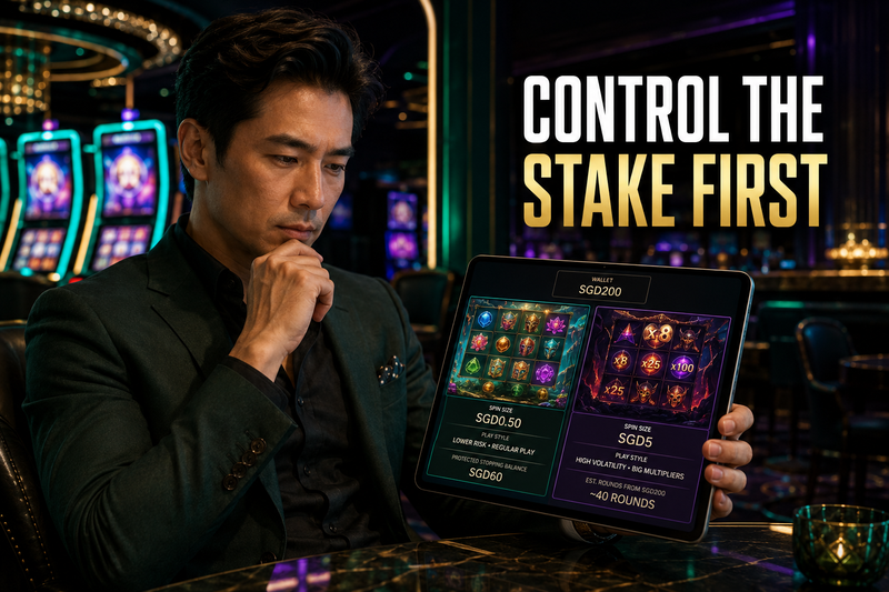Player matching slot stakes to wallet size