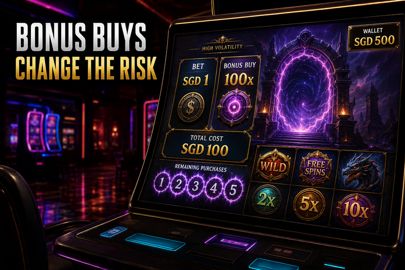 Slot Bonus Buy risk for an SGD bankroll